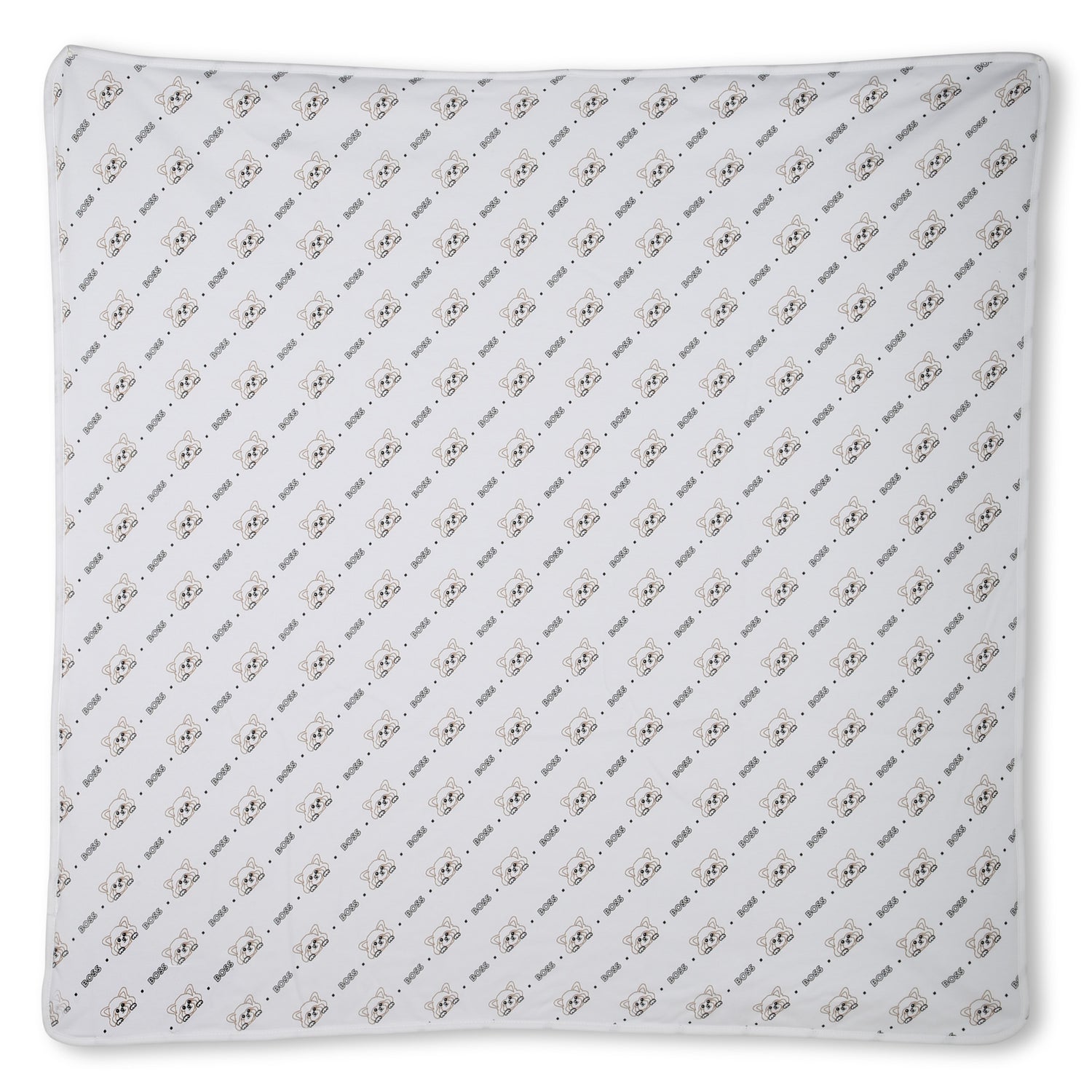 Organic Cotton Baby Blanket with Embroidered and Jacquard Details