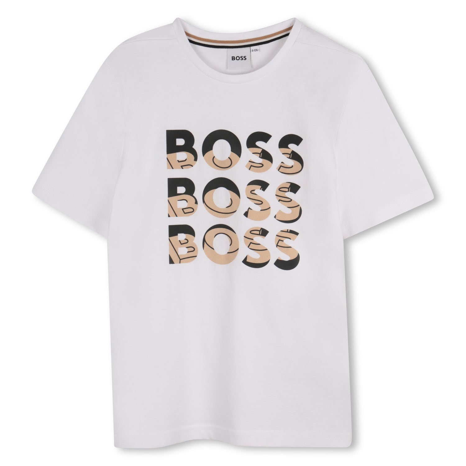 Hugo Boss Short-Sleeved Tee with Multilogo Design