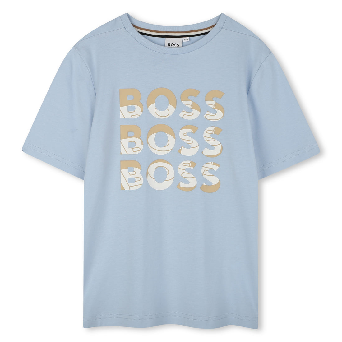 Hugo Boss Short-Sleeved Tee with Multilogo Design