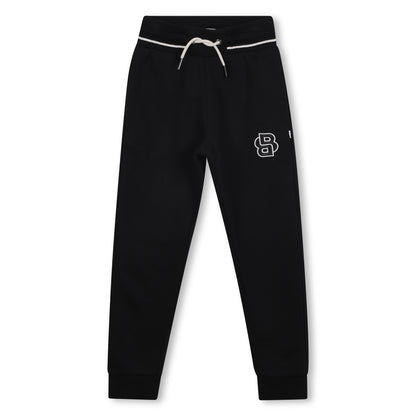 Brushed Fleece Jogging Bottoms with Contrasting Waist Stripe