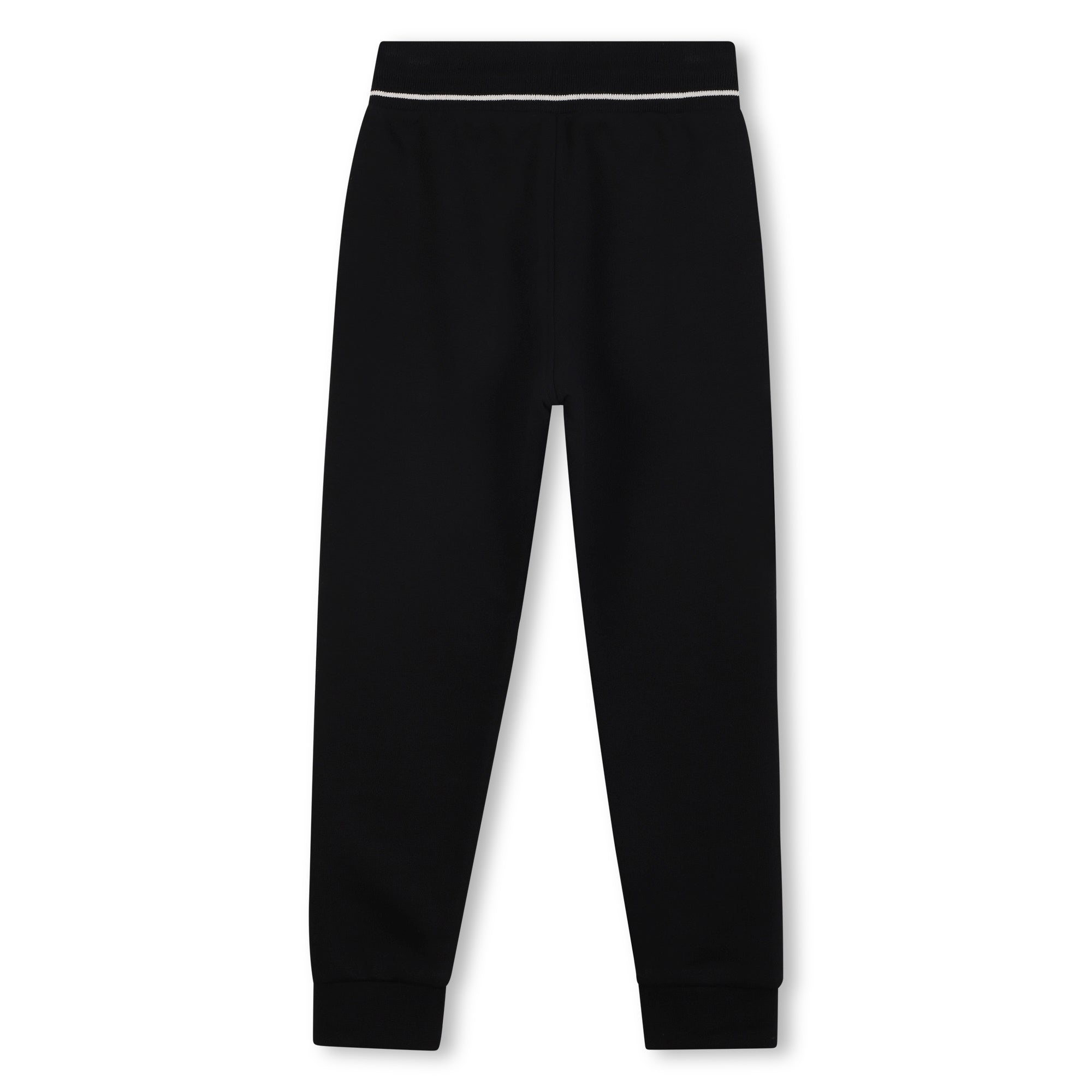 Brushed Fleece Jogging Bottoms with Contrasting Waist Stripe