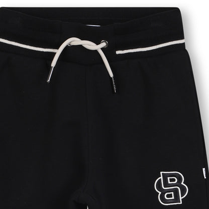 Brushed Fleece Jogging Bottoms with Contrasting Waist Stripe