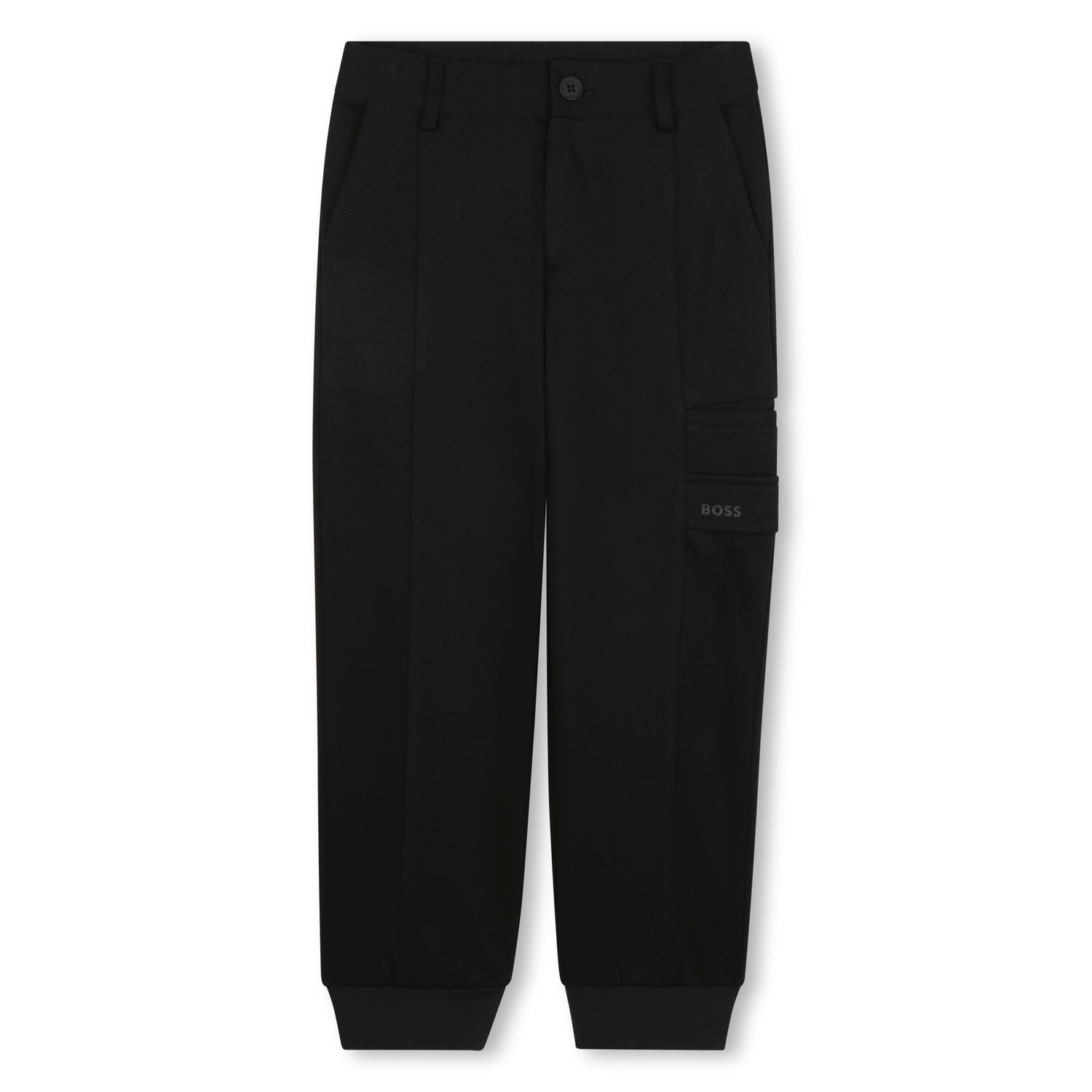 Cargo Trousers with Ribbed Cuffs for Boys