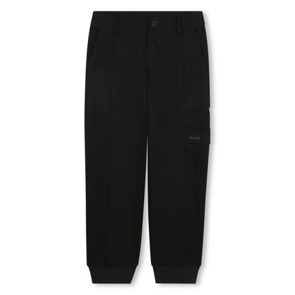 Cargo Trousers with Ribbed Cuffs for Boys