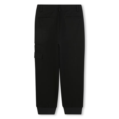 Cargo Trousers with Ribbed Cuffs for Boys
