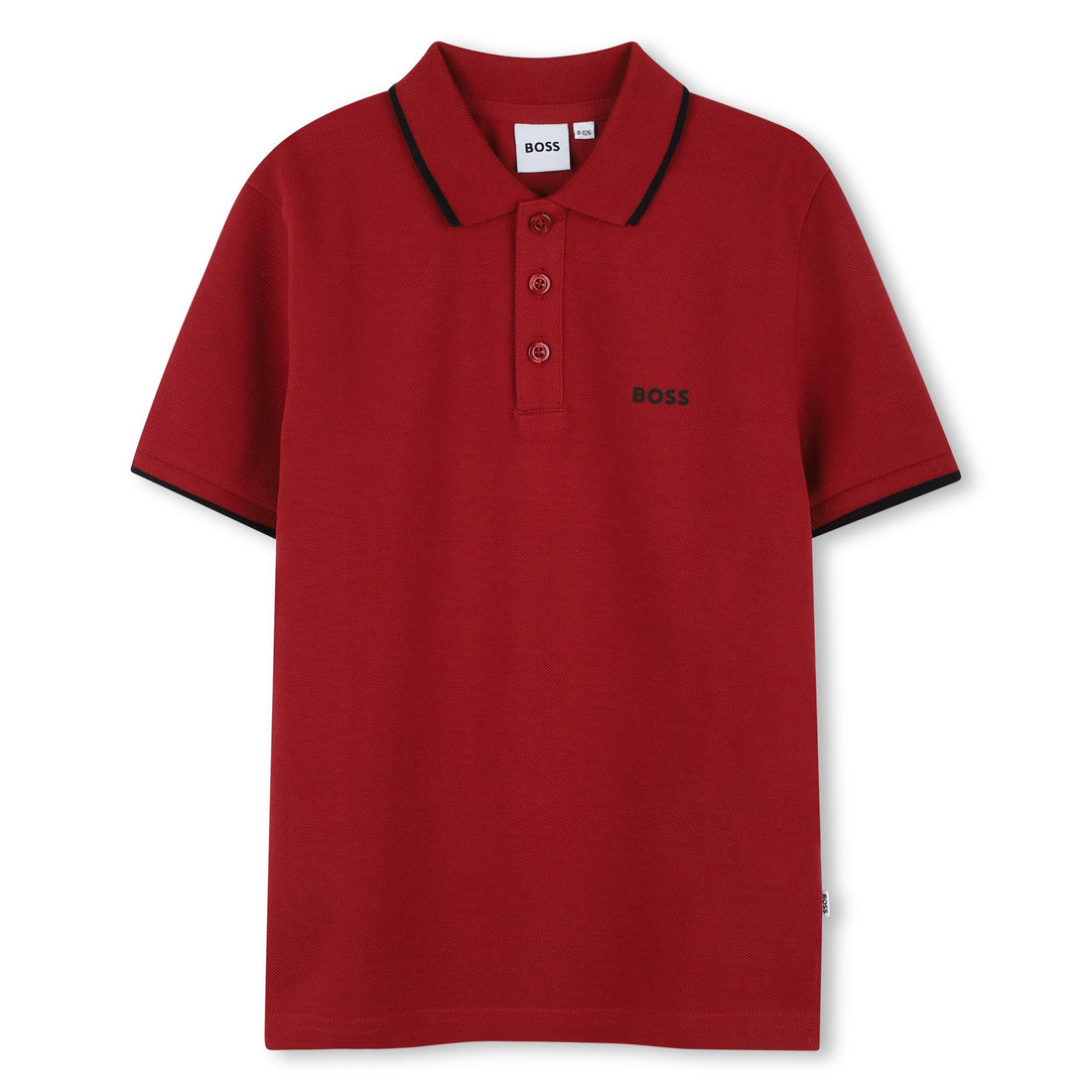 Classic Red Cotton Polo Shirt for Boys