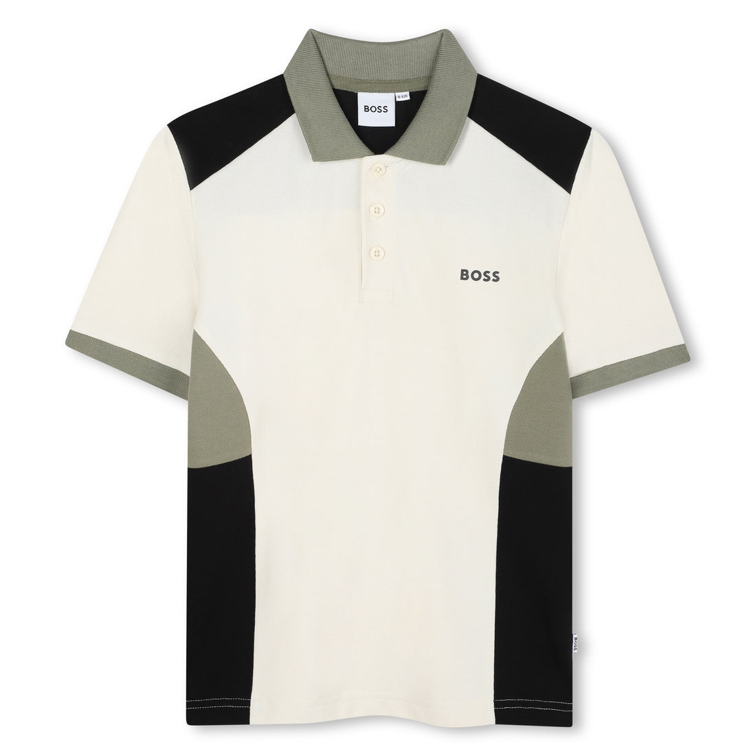Colourblock Cotton Polo Shirt for Boys