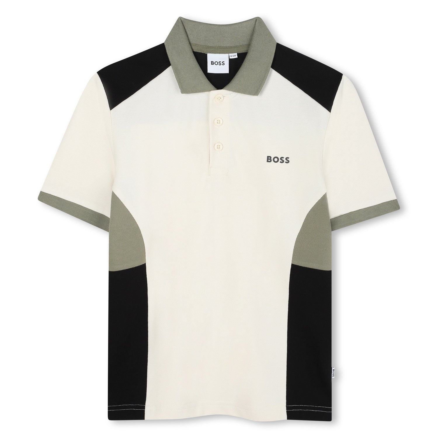 Colourblock Cotton Polo Shirt for Boys