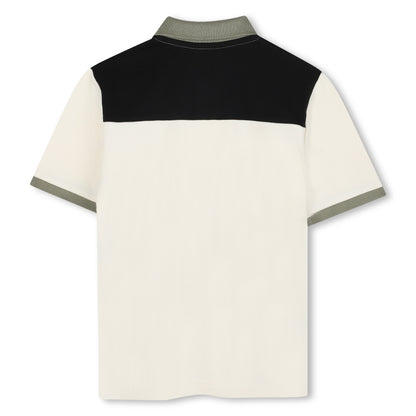 Colourblock Cotton Polo Shirt for Boys
