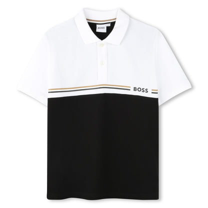 Colourblock Piqué Polo Shirt for Boys