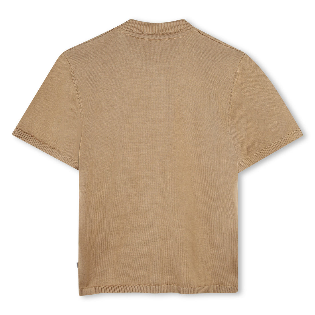 Cotton Knit Short Sleeve Polo with Embroidered Logo