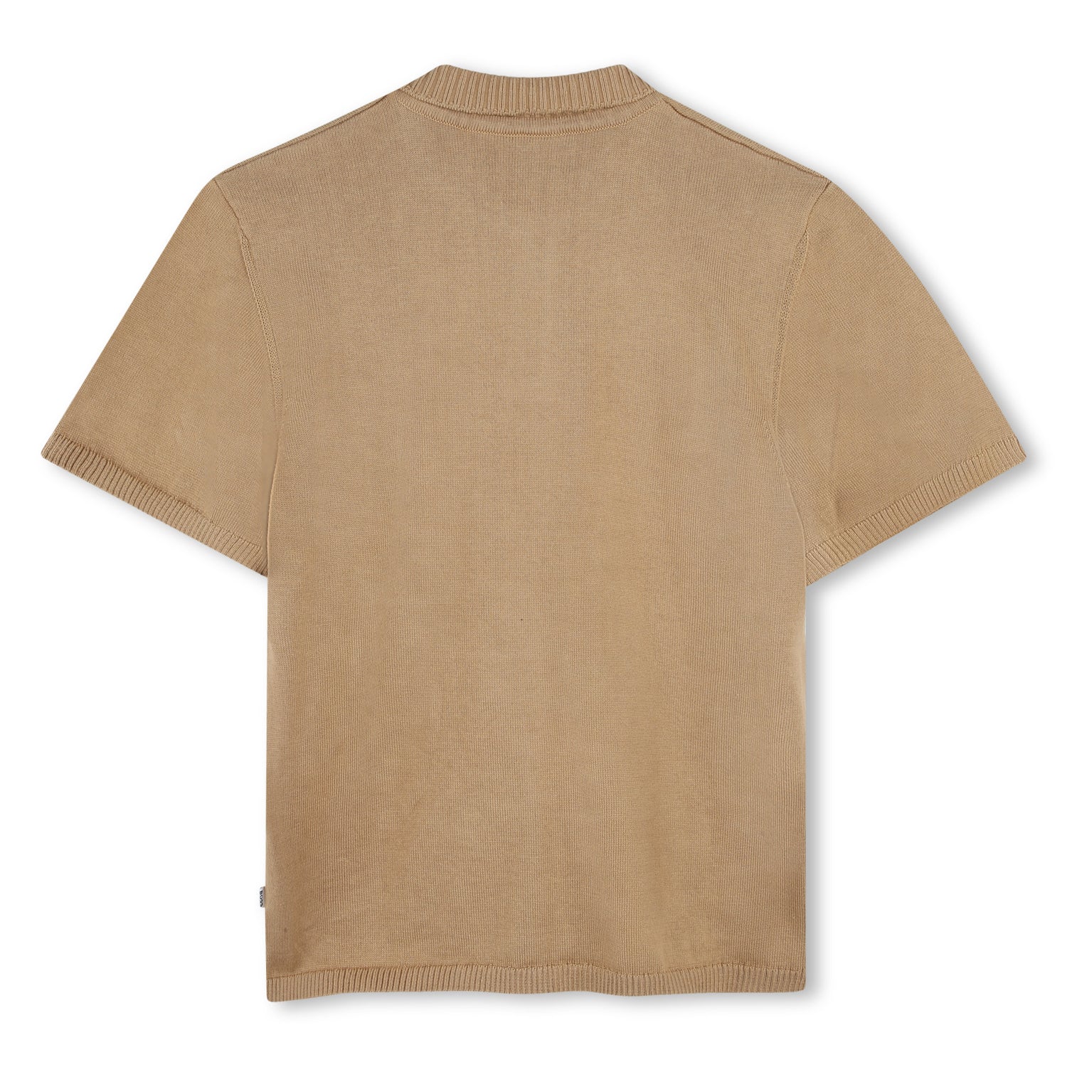 Cotton Knit Short Sleeve Polo with Embroidered Logo