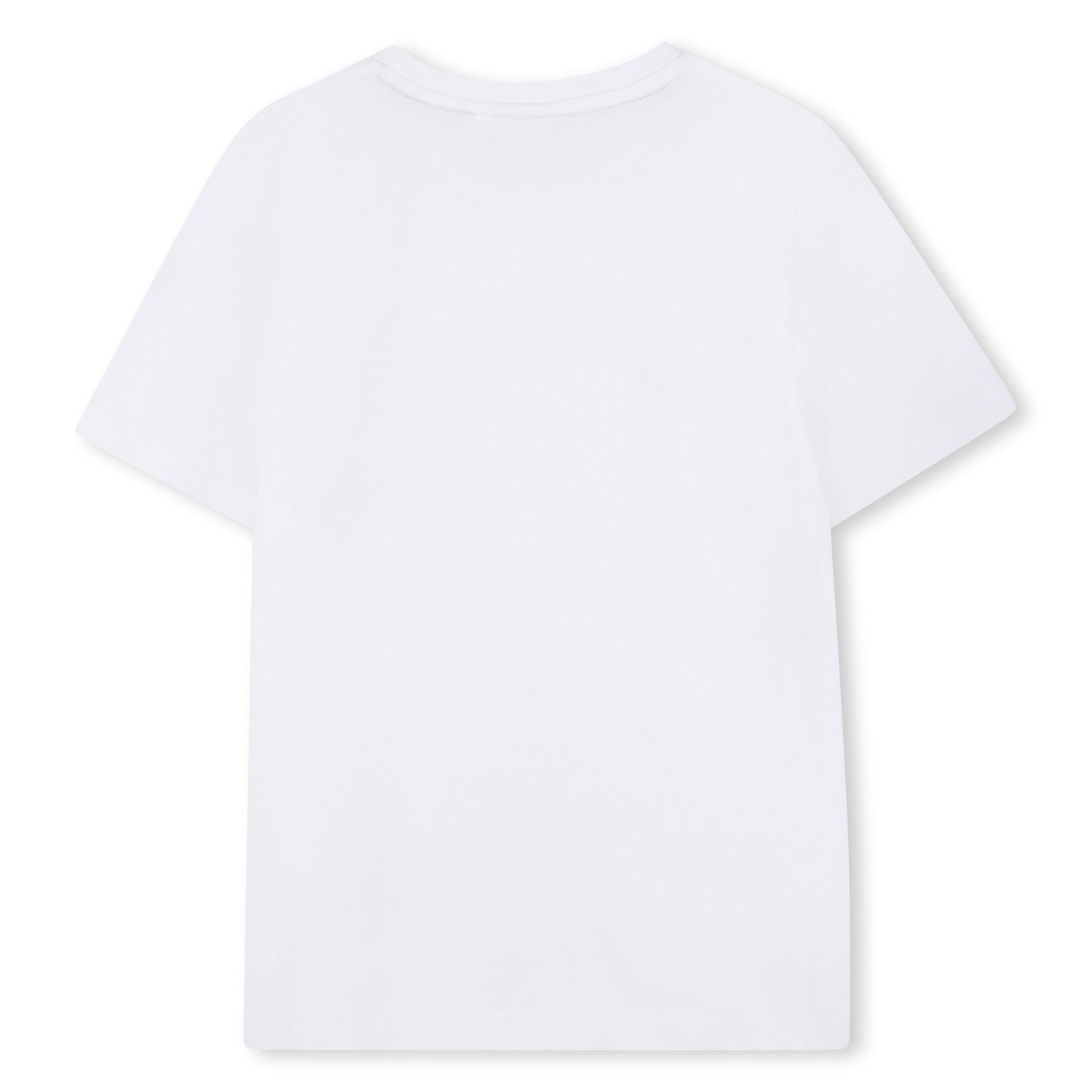 Cotton Jersey Short Sleeve T-Shirt with Fancy Logo Print