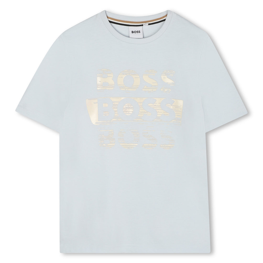 Cotton Jersey Short Sleeve T-Shirt with Fancy Logo Print