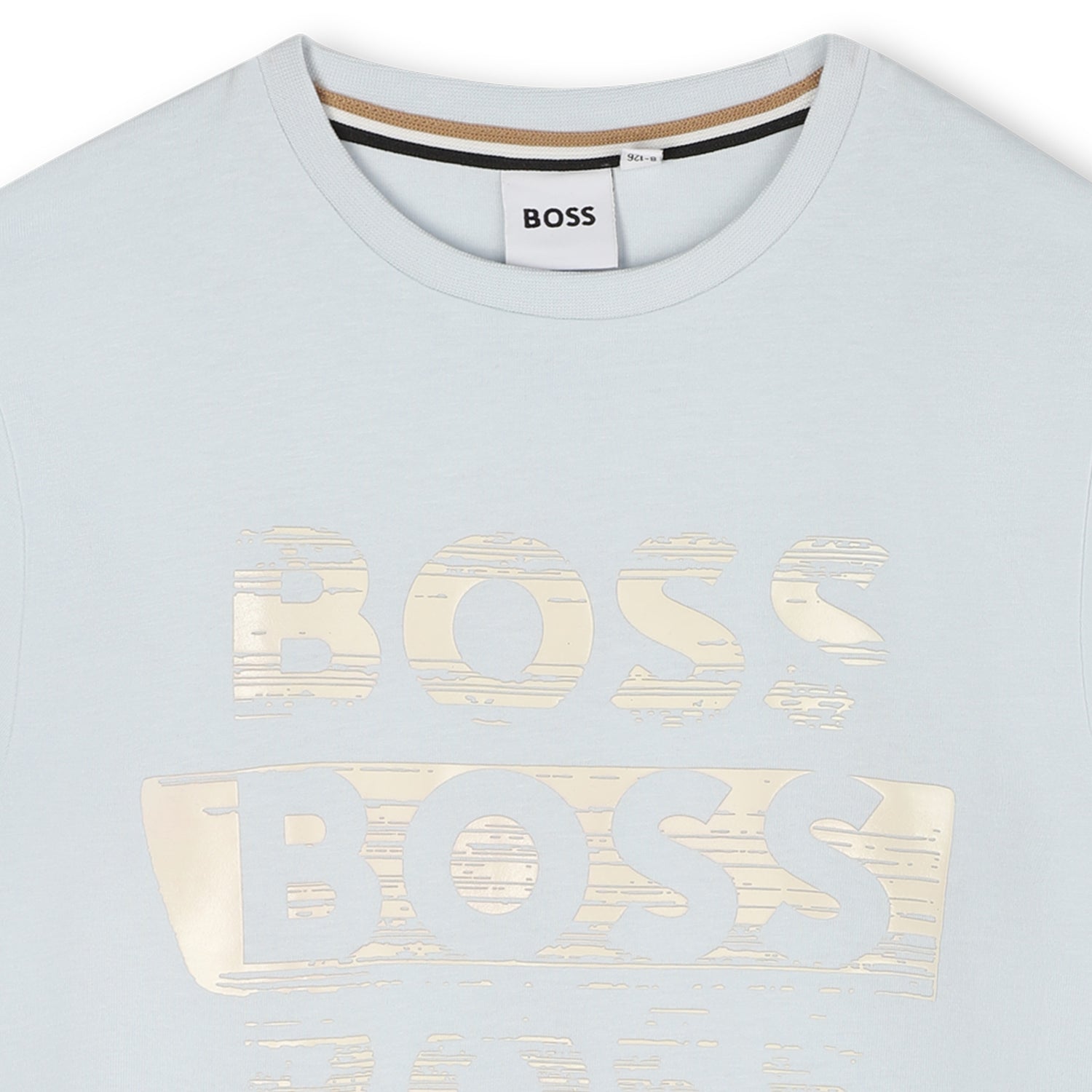 Cotton Jersey Short Sleeve T-Shirt with Fancy Logo Print