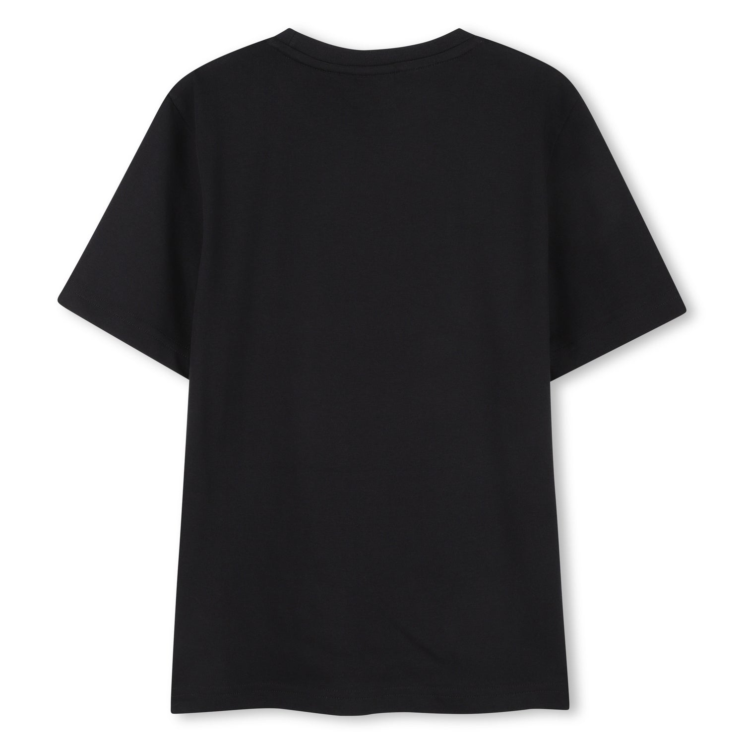 Cotton Jersey Short Sleeve T-Shirt with Monogram Print and Logo