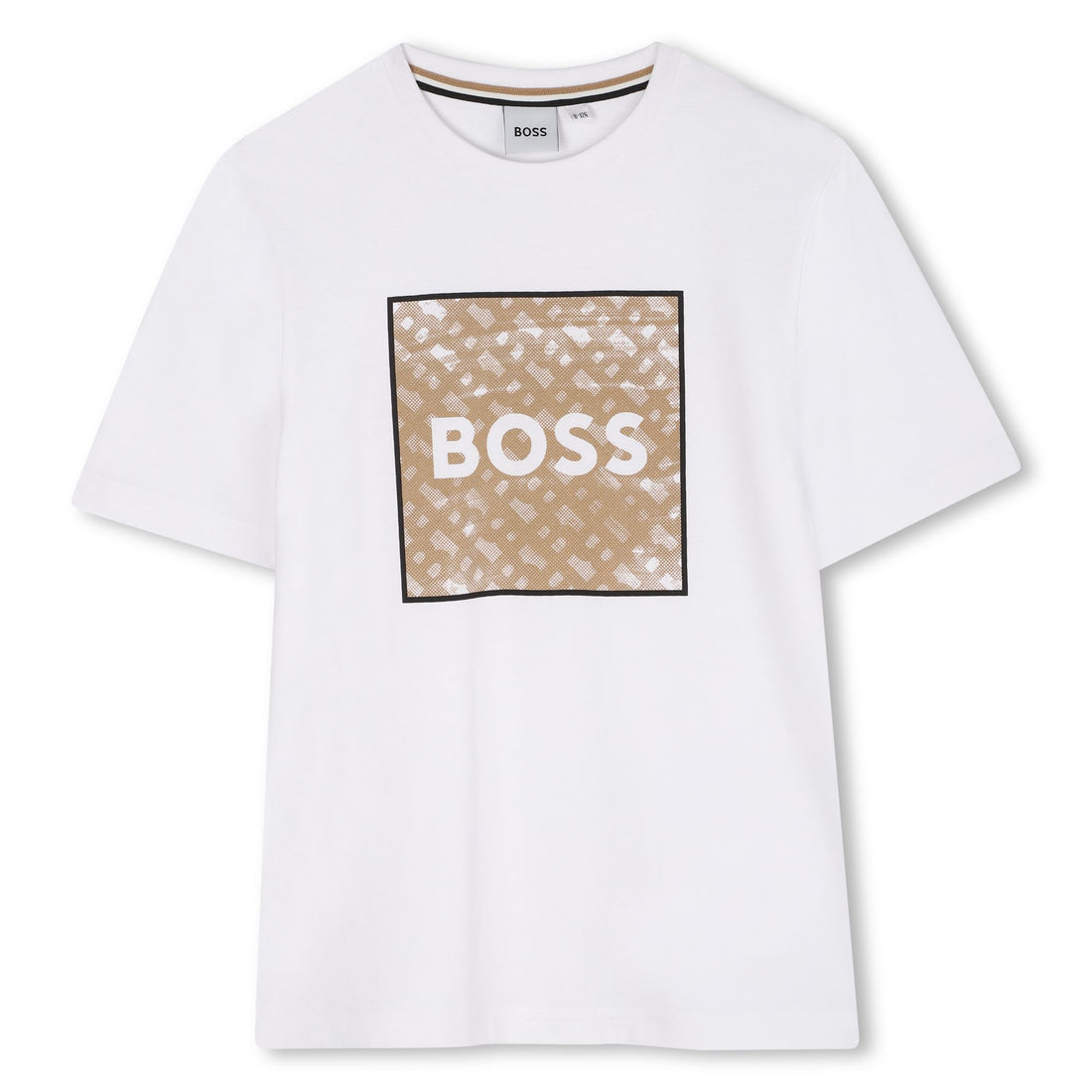 Cotton Jersey Short Sleeve T-Shirt with Monogram Print and Logo