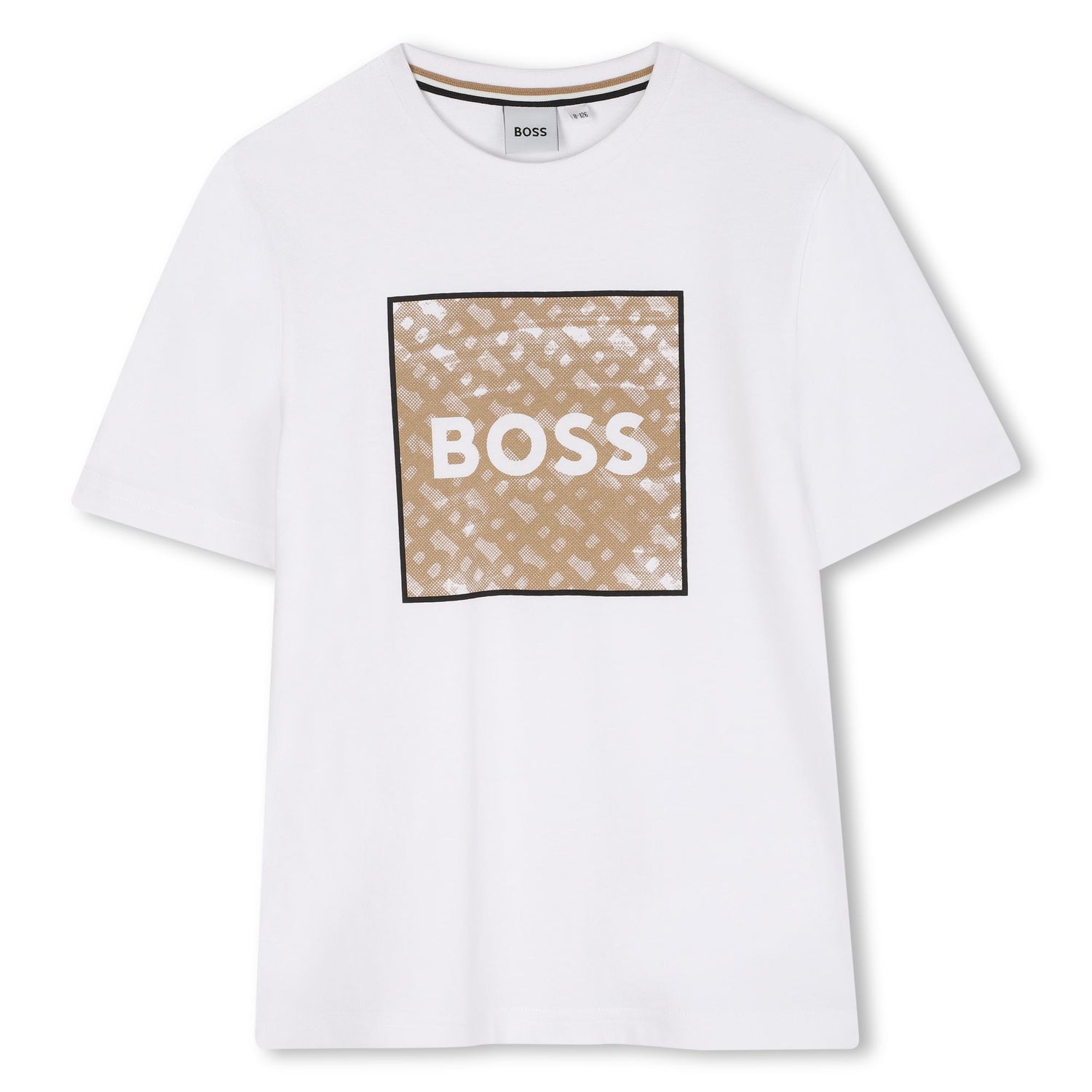 Cotton Jersey Short Sleeve T-Shirt with Monogram Print and Logo