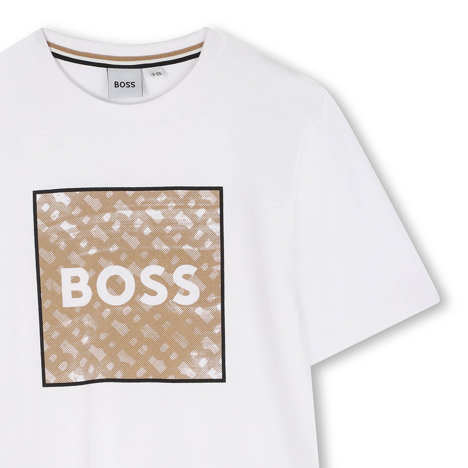 Cotton Jersey Short Sleeve T-Shirt with Monogram Print and Logo