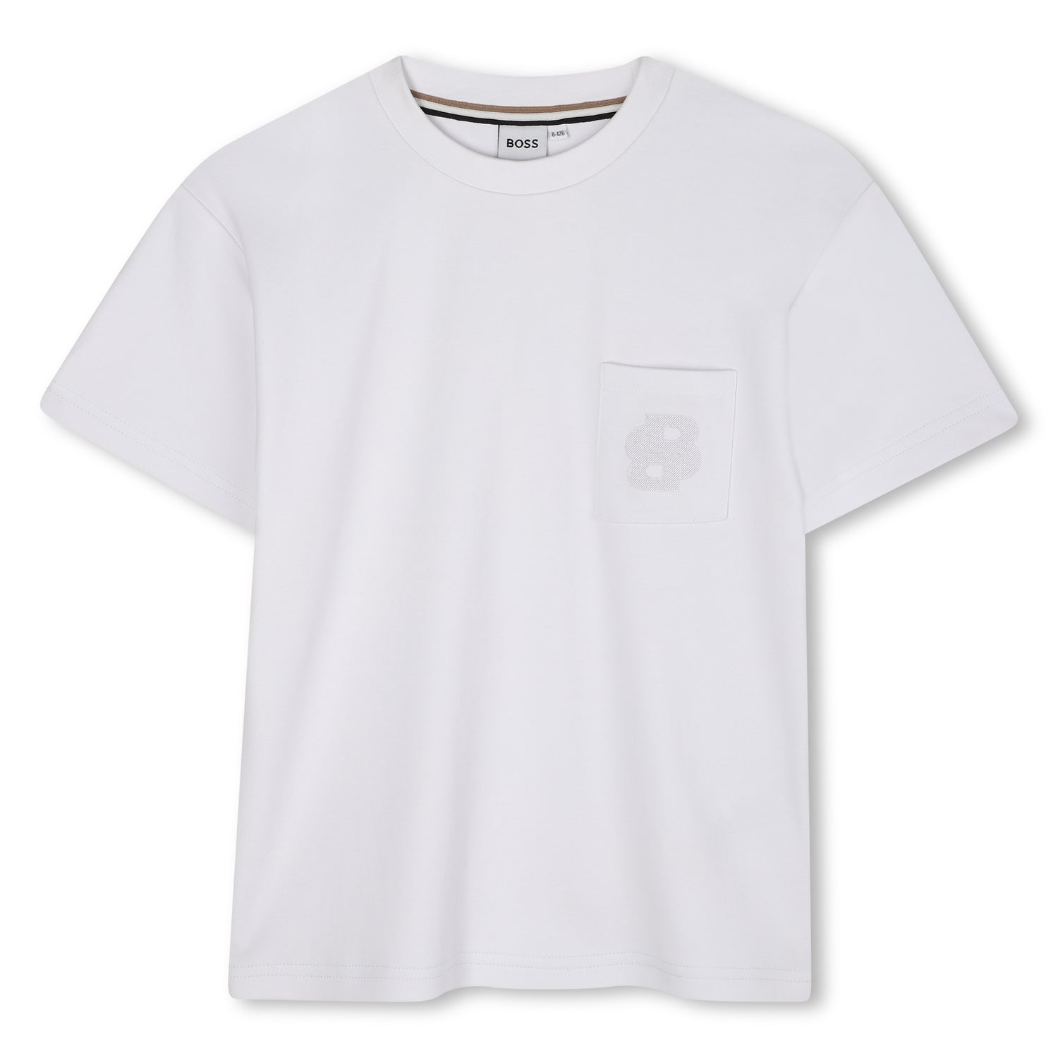 Cotton Interlock Short Sleeve T-Shirt with Embroidered Pocket Detail