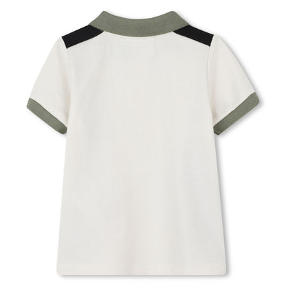 Colourblock Cotton Polo Shirt for Boys