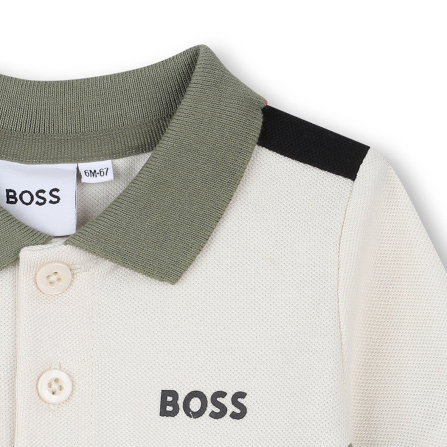 Colourblock Cotton Polo Shirt for Boys