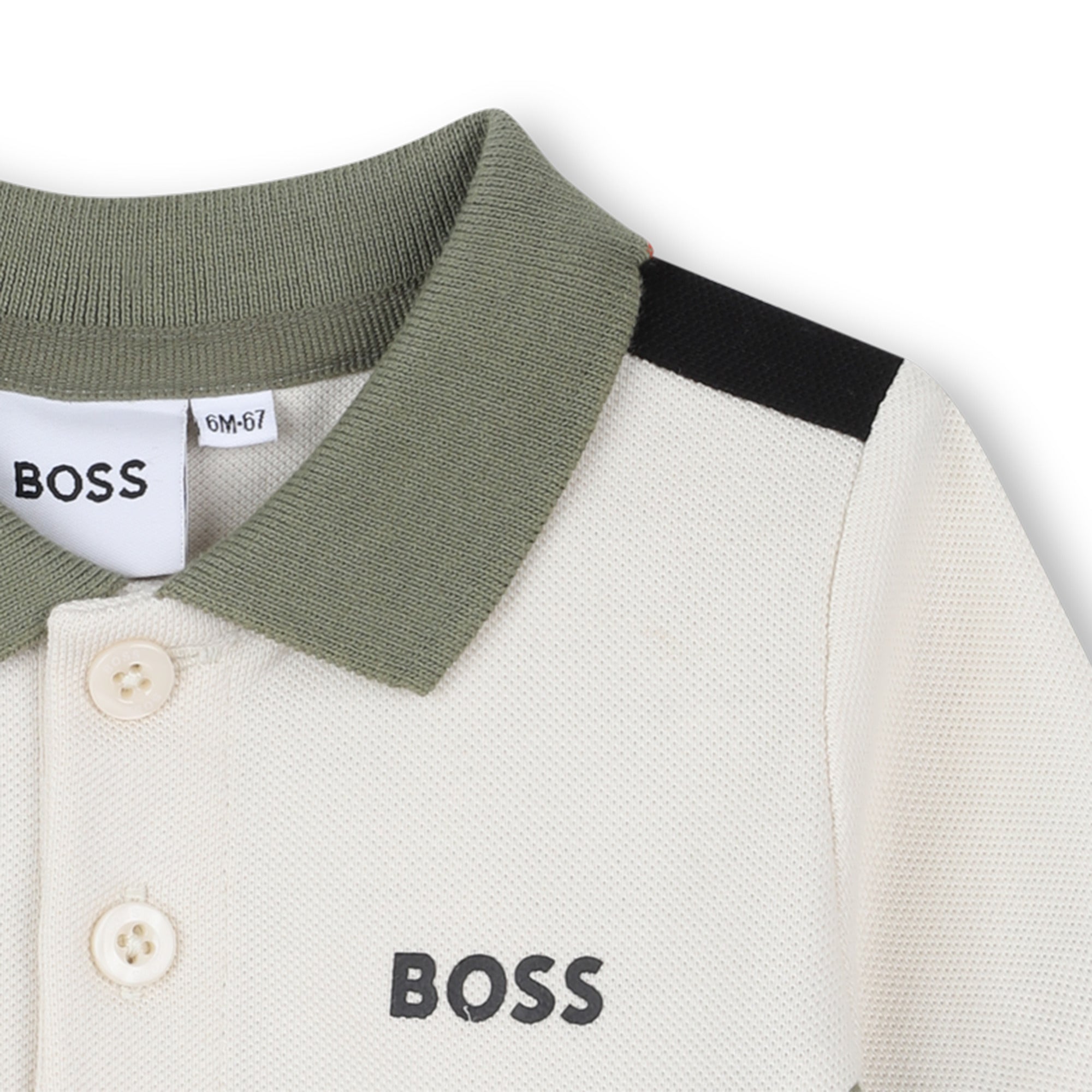 Colourblock Cotton Polo Shirt for Boys