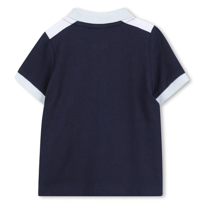 Colourblock Cotton Polo Shirt for Boys
