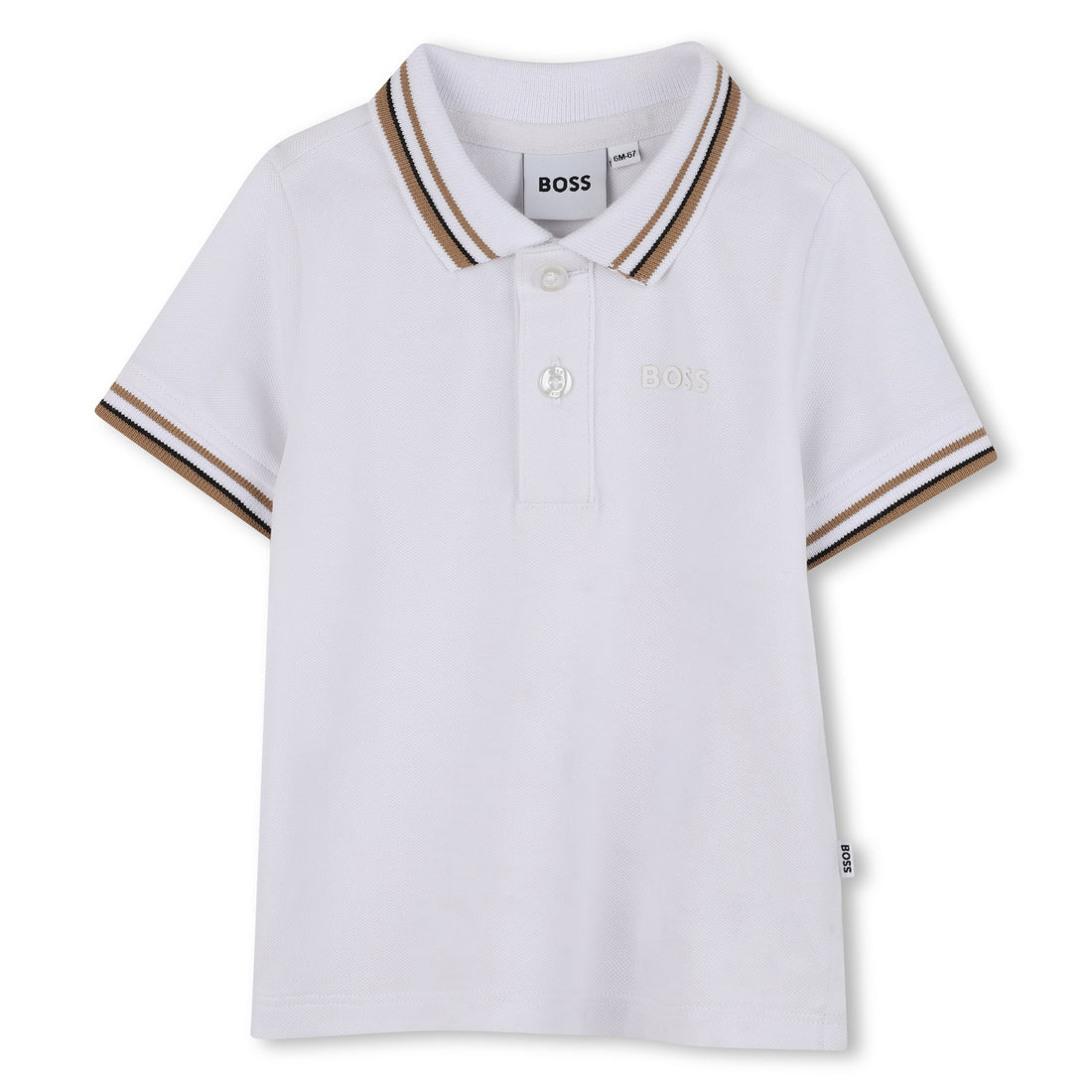 Short-Sleeved Cotton Polo Shirt for Boys