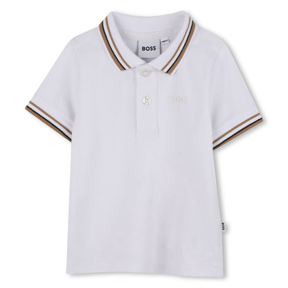 Short-Sleeved Cotton Polo Shirt for Boys