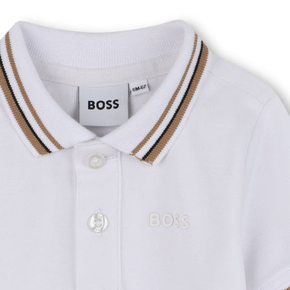 Short-Sleeved Cotton Polo Shirt for Boys