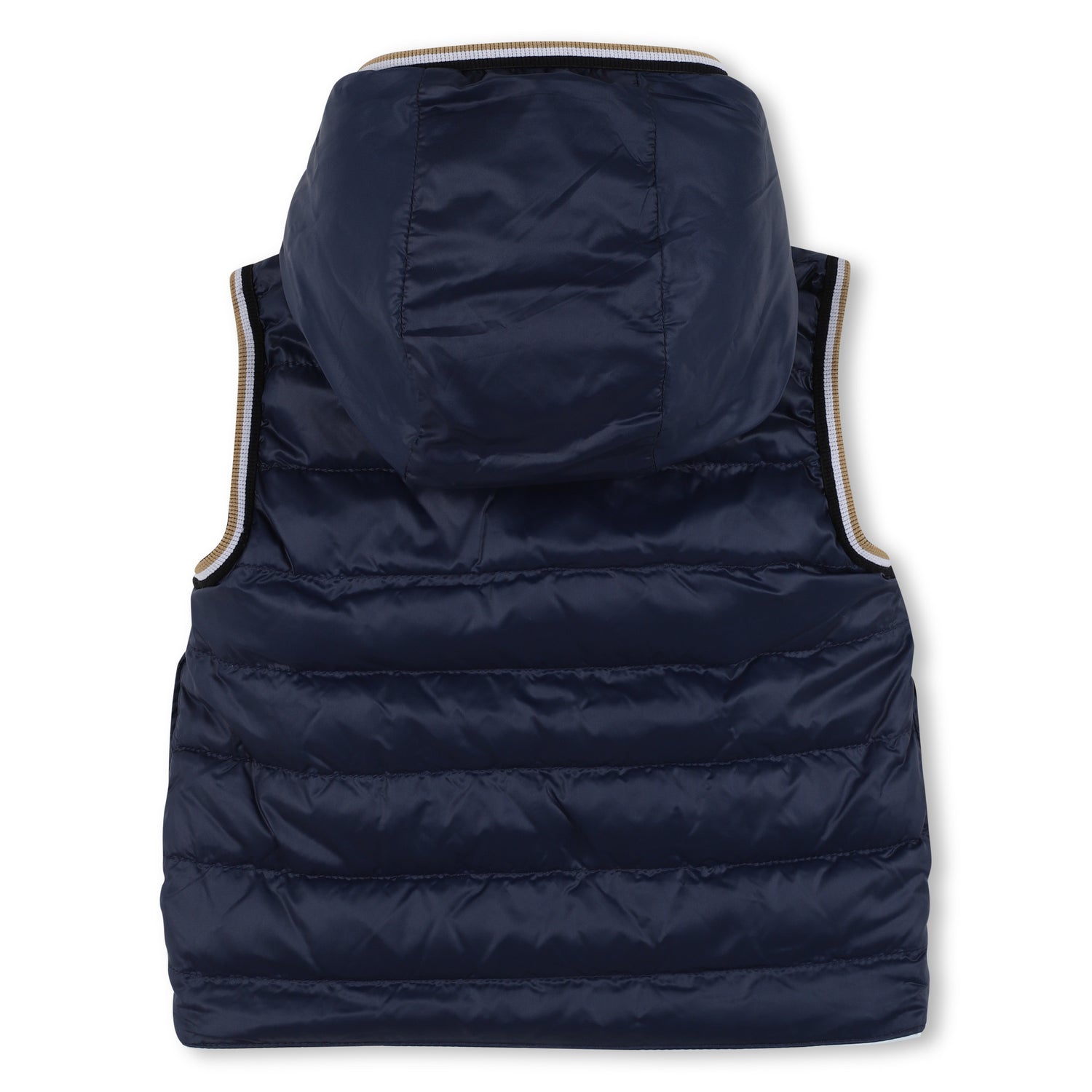 Reversible Quilted Hooded Gilet for Boys