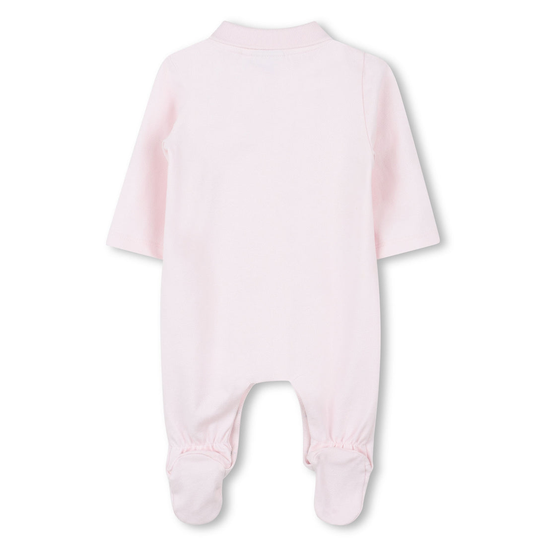 Organic Cotton Pyjamas with Polo Collar and Logo Print