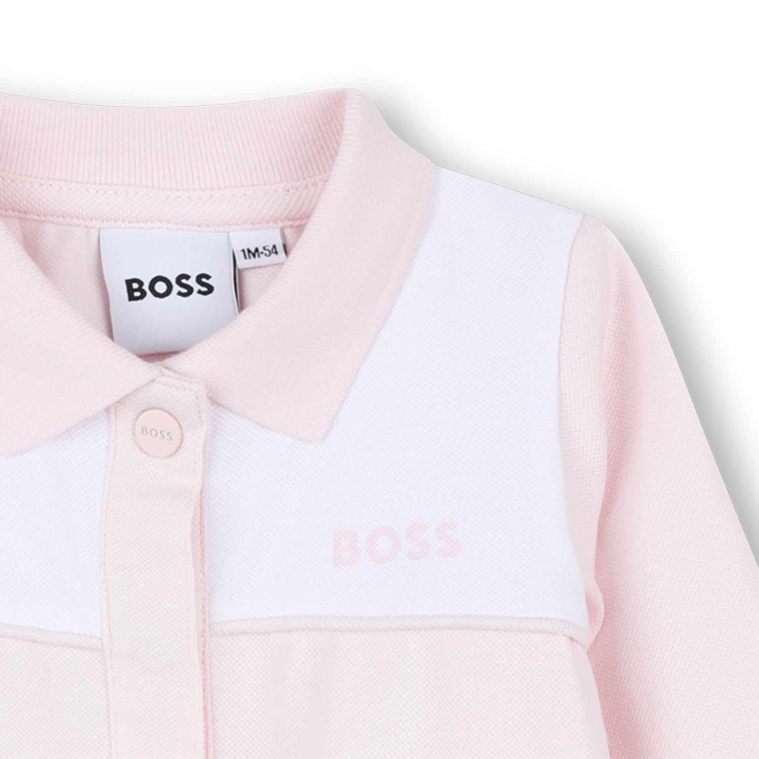Organic Cotton Pyjamas with Polo Collar and Logo Print