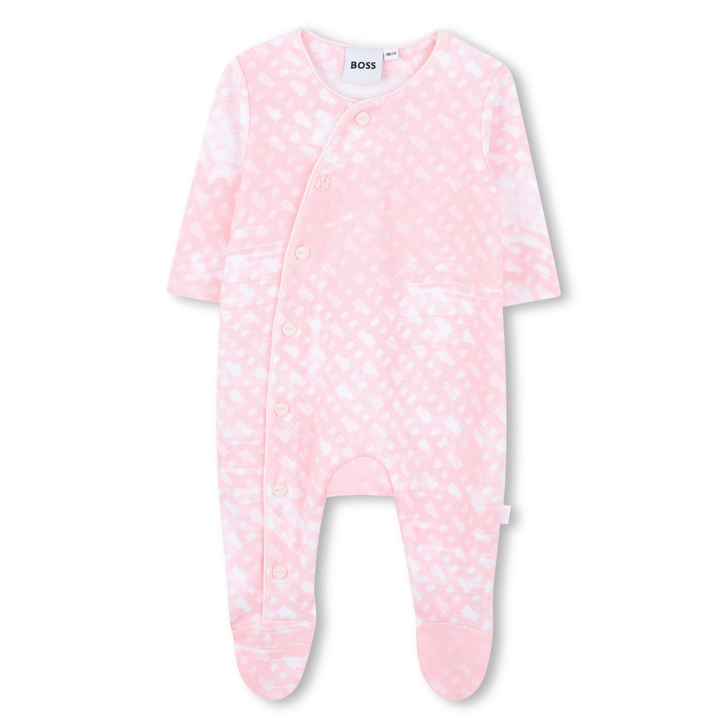Baby Sleepsuit and Hat Set in Soft Pink