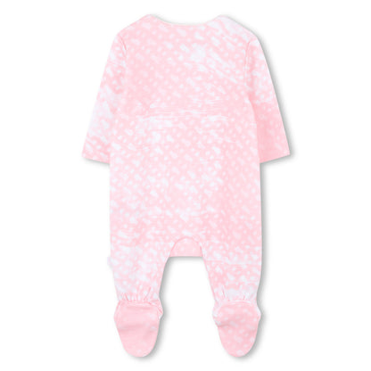 Baby Sleepsuit and Hat Set in Soft Pink