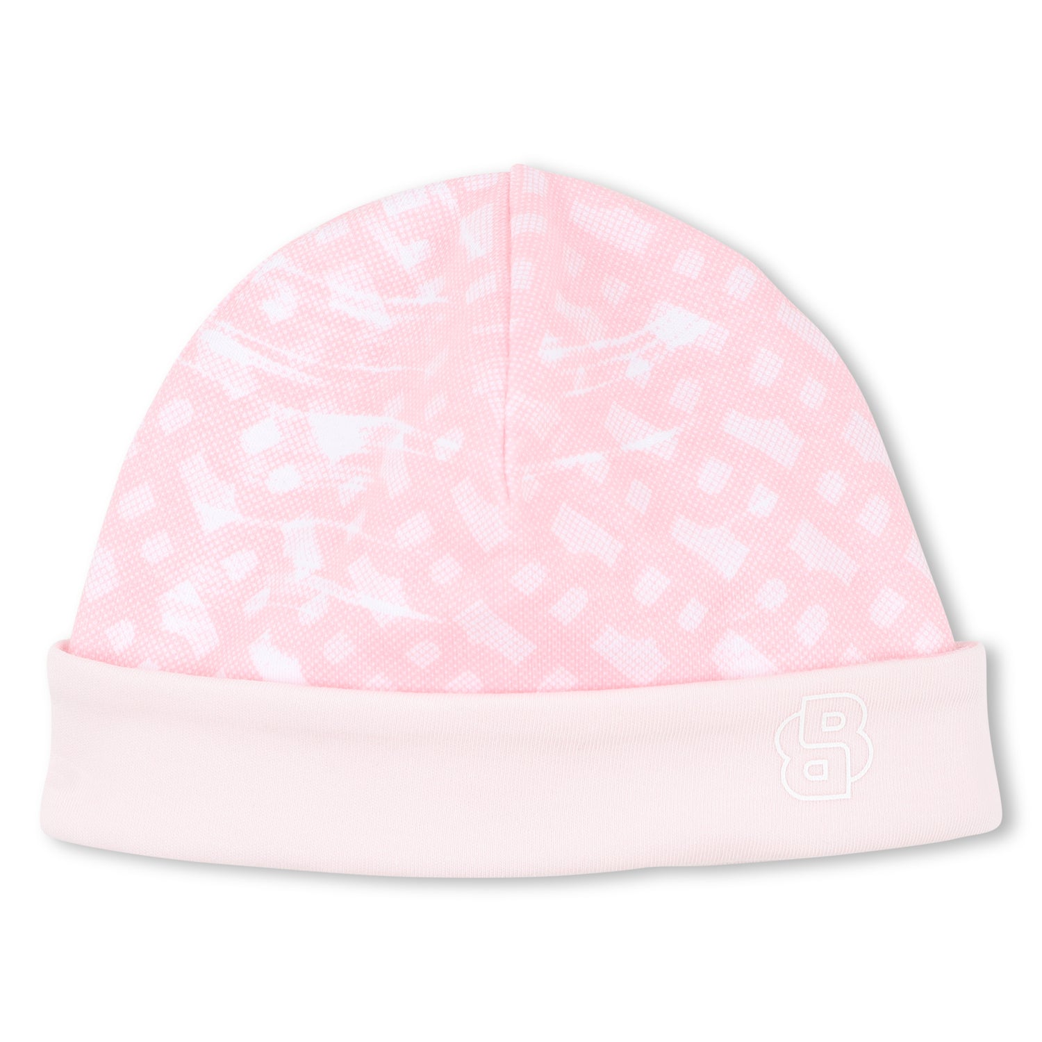 Baby Sleepsuit and Hat Set in Soft Pink