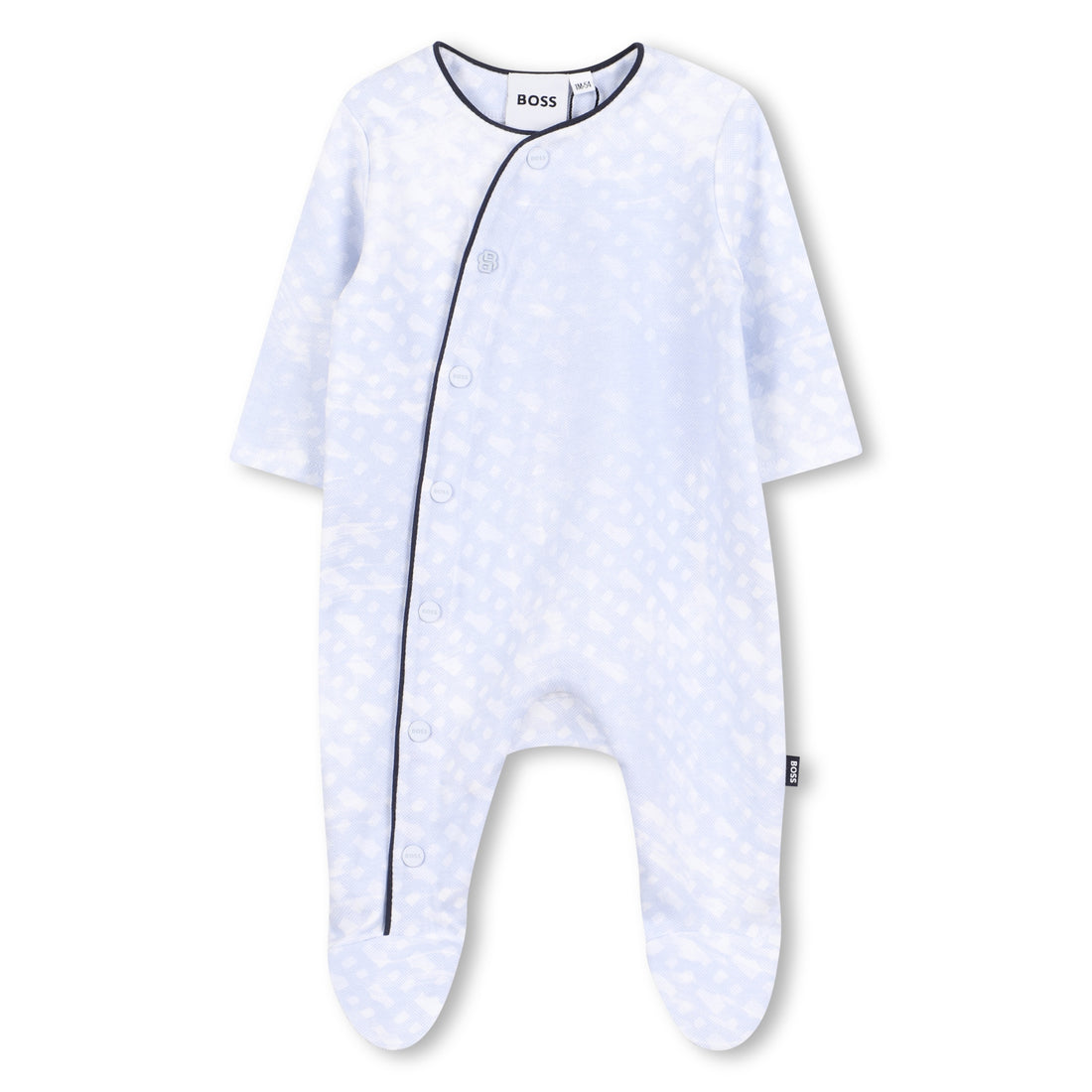 Baby Gift Set with Sleepsuit, Hats and Bib, Light Blue