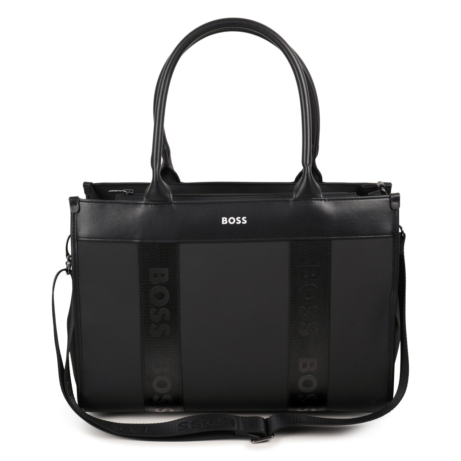 Coated Fabric Changing Bag with Accessories and Logo Details