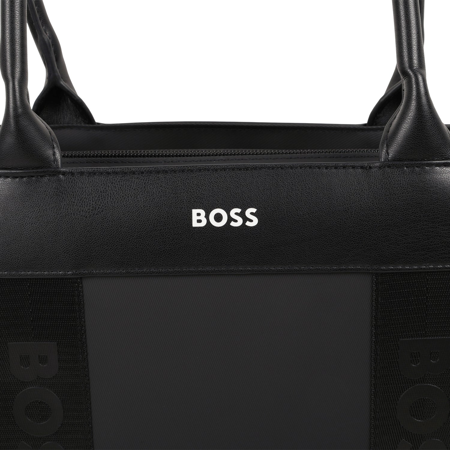 Coated Fabric Changing Bag with Accessories and Logo Details