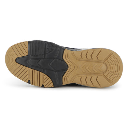 Boys Mixed-Material Mesh Sneakers in White and Black Hugo Boss