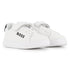 Leather Sneakers with Elastic Laces and Velcro Closure Hugo Boss