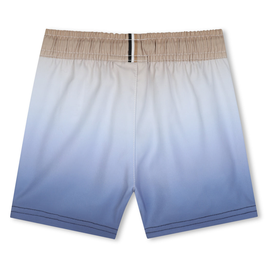 Boys Gradient Effect Swim Shorts in Blue and Beige Hugo Boss