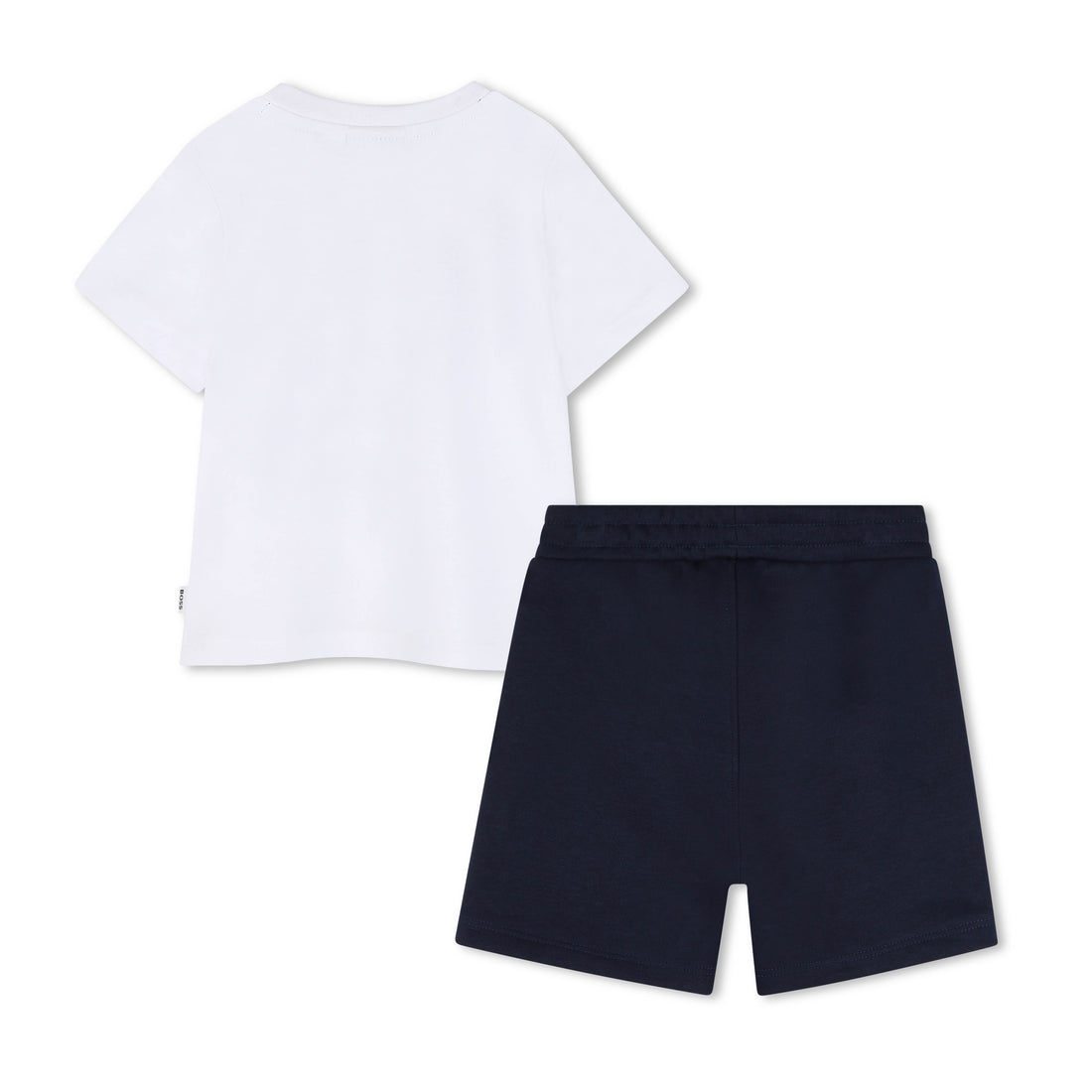 Cotton Tee &amp; French Terry Bermuda Shorts Set Hugo Boss