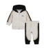 Baby Two Piece Hooded Tracksuit in Stone and Black Hugo Boss