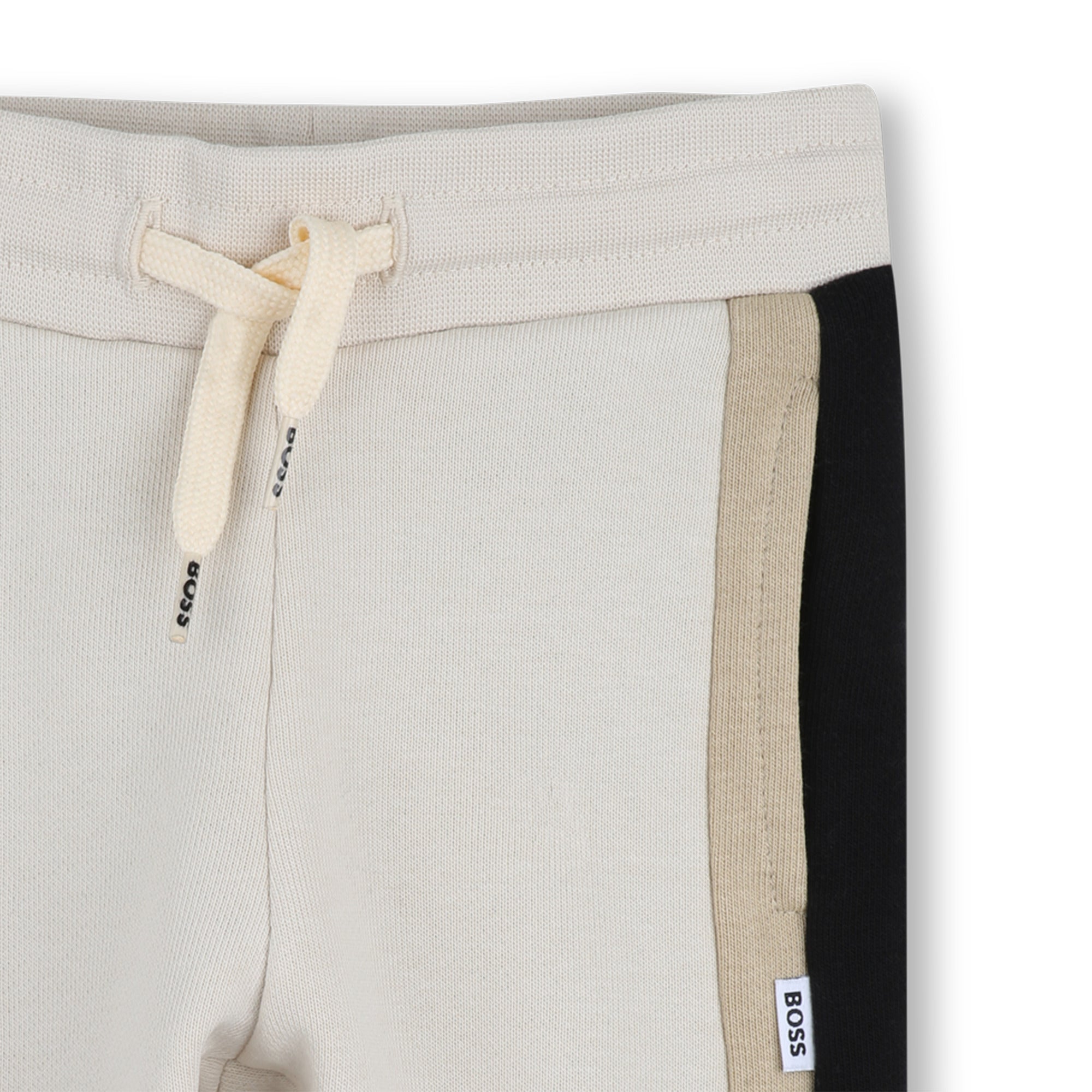 Baby Two Piece Hooded Tracksuit in Stone and Black Hugo Boss