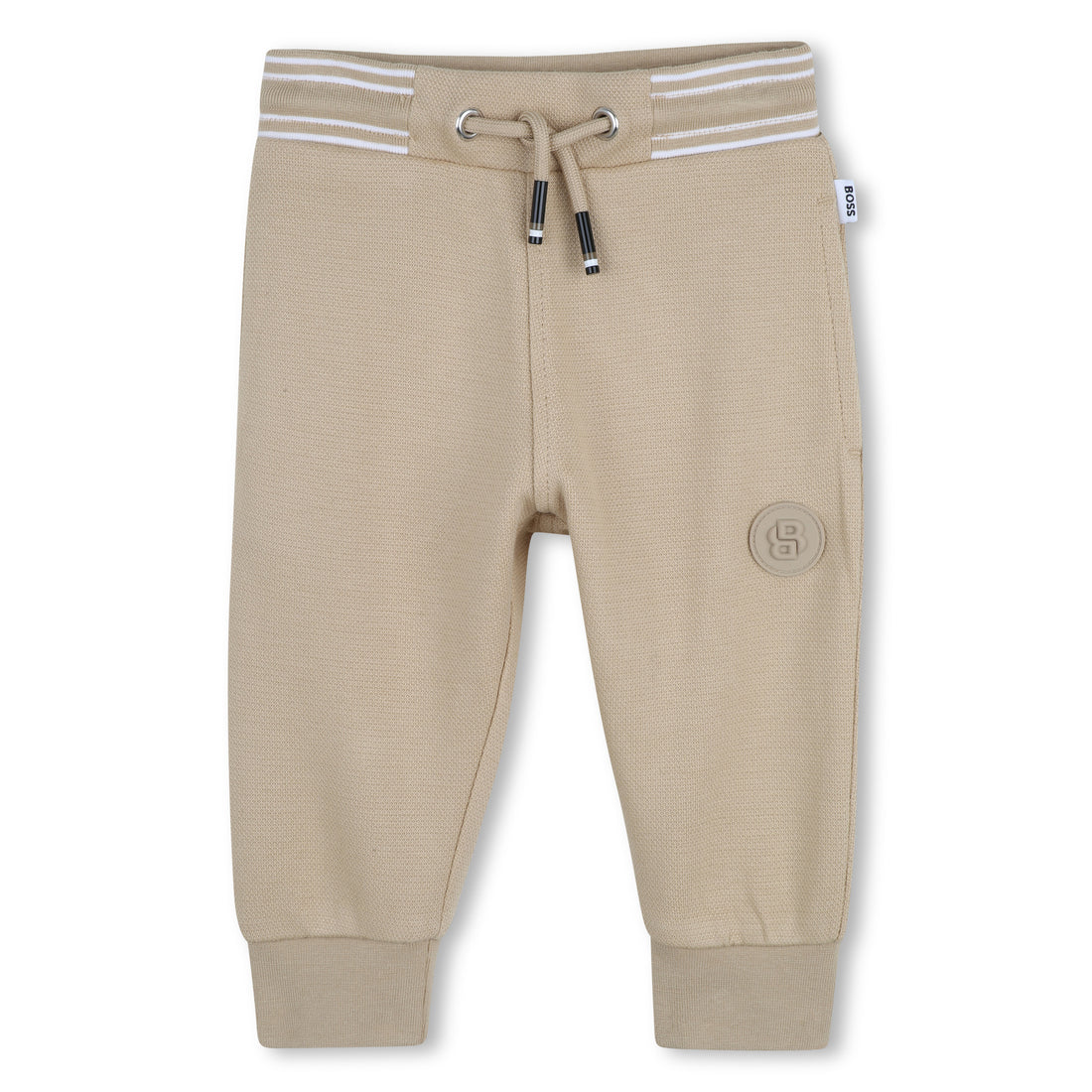 Baby Cotton Jogging Pants in Beige Hugo Boss