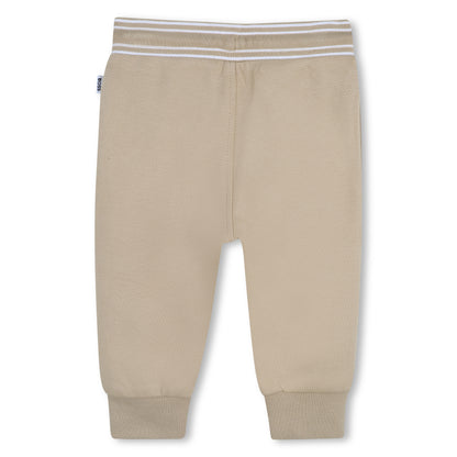 Baby Cotton Jogging Pants in Beige Hugo Boss
