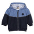 Baby Color-Block Hooded Windbreaker in Navy Hugo Boss