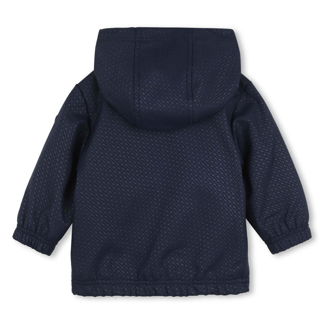 Baby Embodied Logo Hooded Windbreaker in Navy Hugo Boss